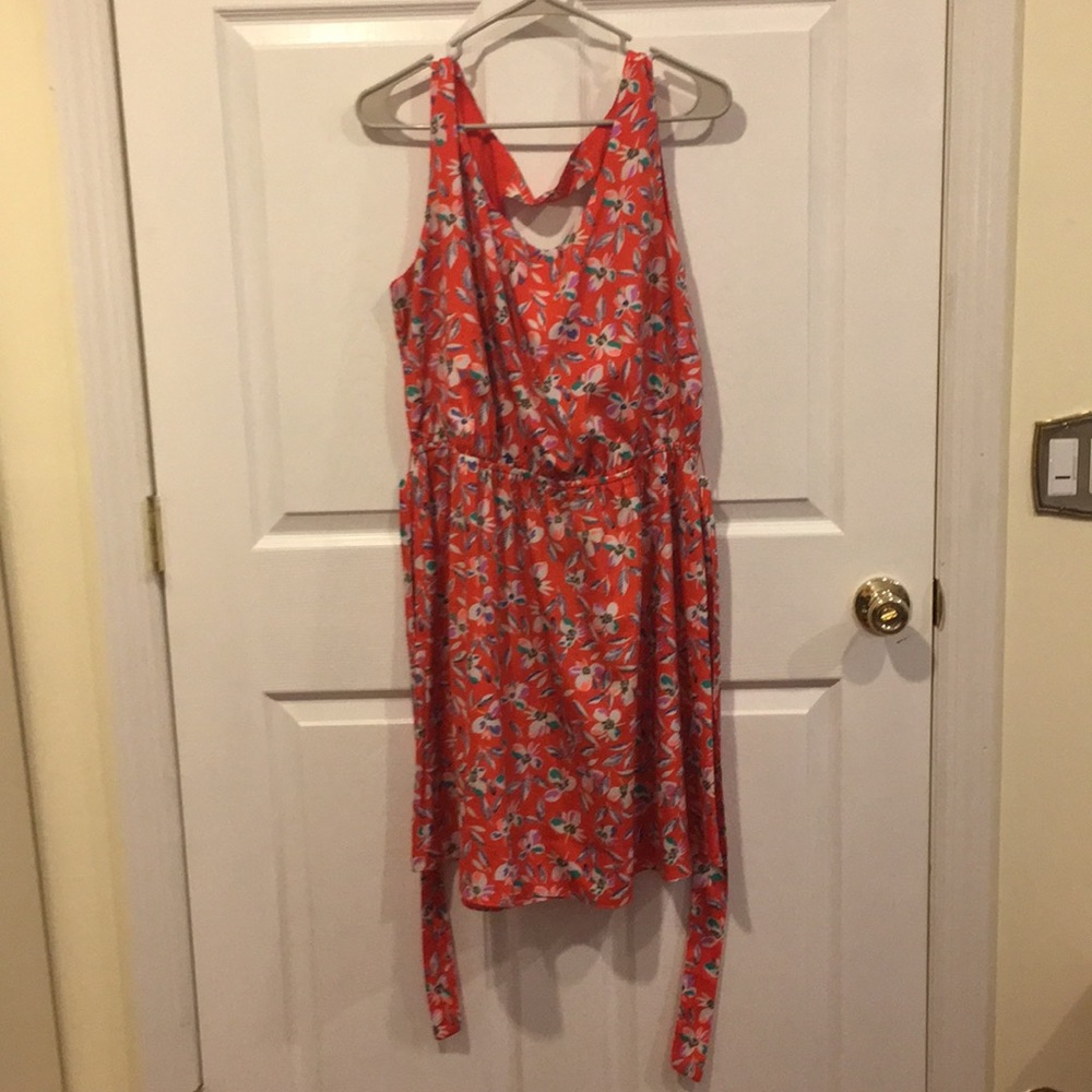 Orange and floral Gap Sundress